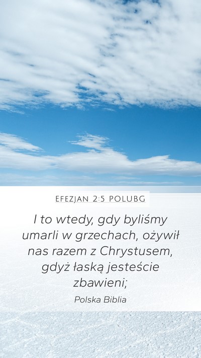 Efezjan 2:5 POLUBG Bible Verse Image