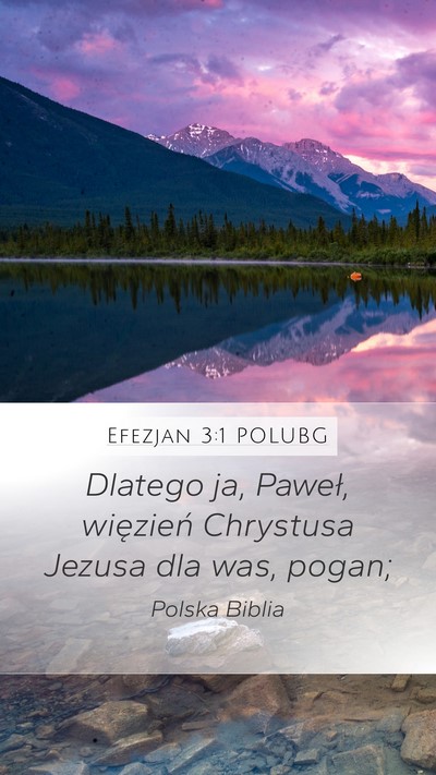 Efezjan 3:1 POLUBG Bible Verse Image