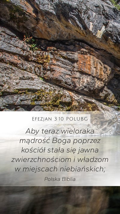 Efezjan 3:10 POLUBG Bible Verse Image
