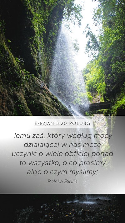 Efezjan 3:20 POLUBG Bible Verse Image
