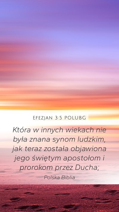 Efezjan 3:5 POLUBG Bible Verse Image