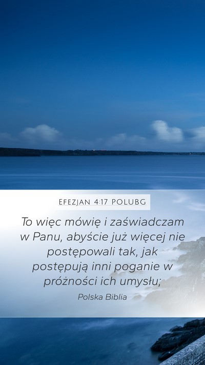 Efezjan 4:17 POLUBG Bible Verse Image