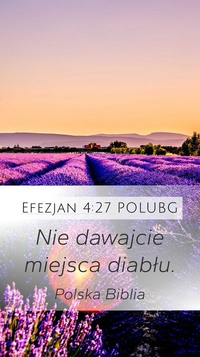 Efezjan 4:27 POLUBG Bible Verse Image
