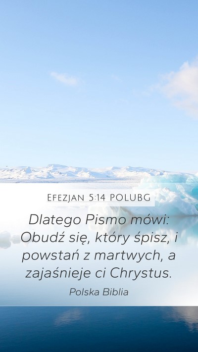 Efezjan 5:14 POLUBG Bible Verse Image