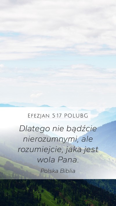 Efezjan 5:17 POLUBG Bible Verse Image