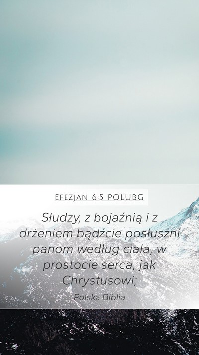 Efezjan 6:5 POLUBG Bible Verse Image