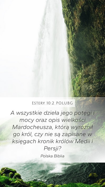 Estery 10:2 POLUBG Bible Verse Image