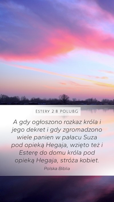 Estery 2:8 POLUBG Bible Verse Image