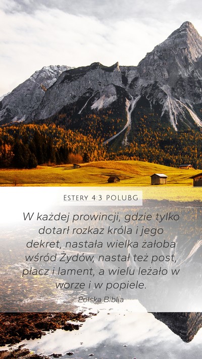 Estery 4:3 POLUBG Bible Verse Image