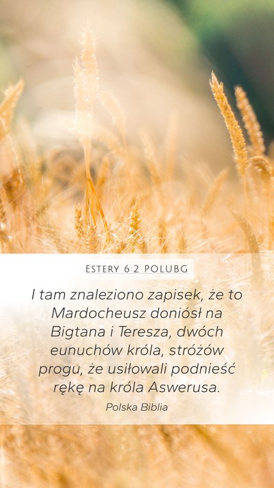 Estery 6:2 POLUBG Bible Verse Image