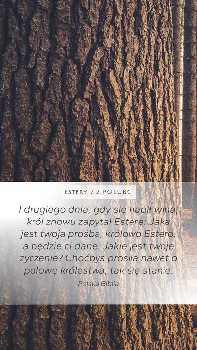 Estery 7:2 POLUBG Bible Verse Image