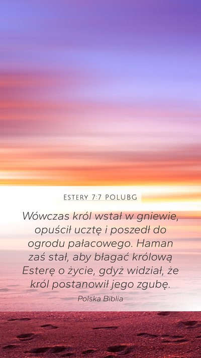 Estery 7:7 POLUBG Bible Verse Image