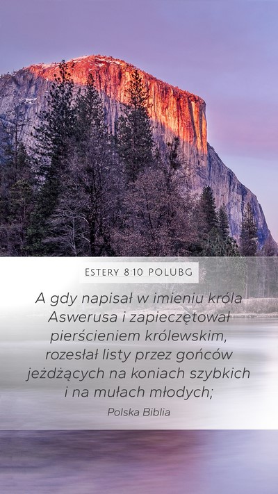 Estery 8:10 POLUBG Bible Verse Image