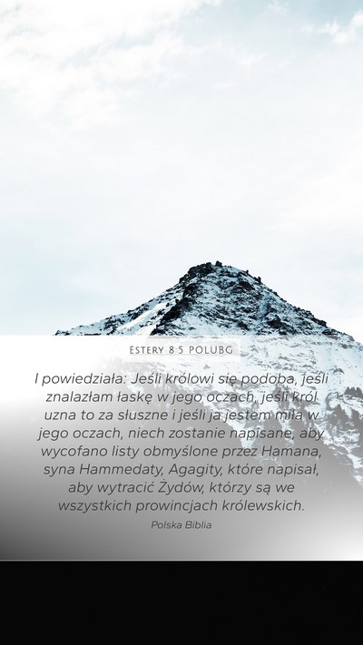 Estery 8:5 POLUBG Bible Verse Image