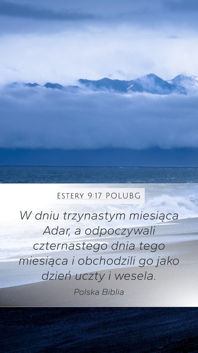 Estery 9:17 POLUBG Bible Verse Image