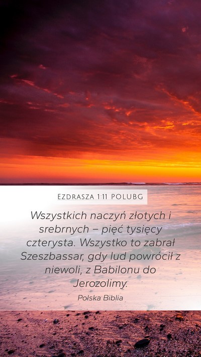 Ezdrasza 1:11 POLUBG Bible Verse Image