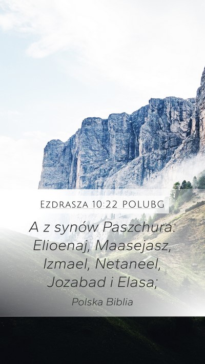 Ezdrasza 10:22 POLUBG Bible Verse Image