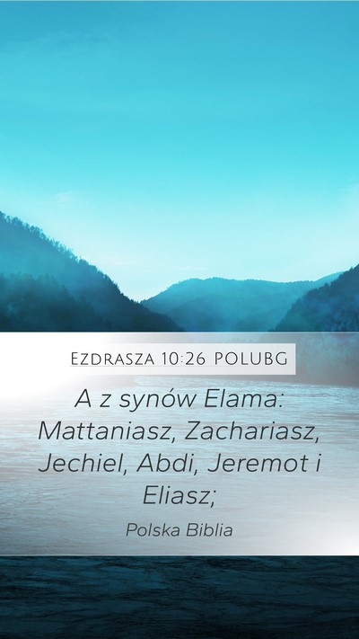 Ezdrasza 10:26 POLUBG Bible Verse Image