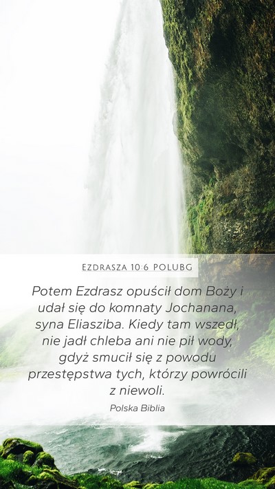 Ezdrasza 10:6 POLUBG Bible Verse Image