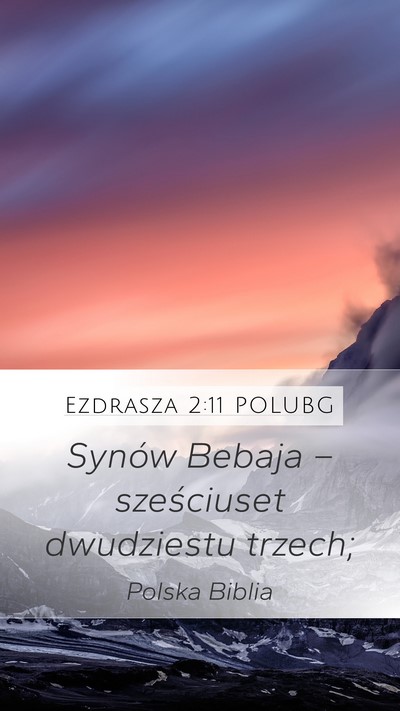 Ezdrasza 2:11 POLUBG Bible Verse Image