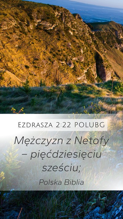 Ezdrasza 2:22 POLUBG Bible Verse Image