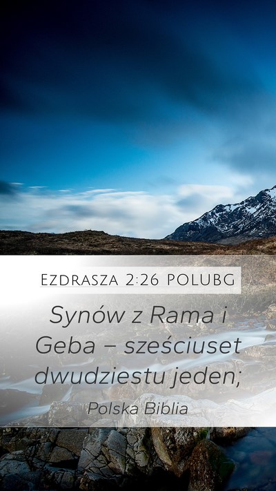 Ezdrasza 2:26 POLUBG Bible Verse Image