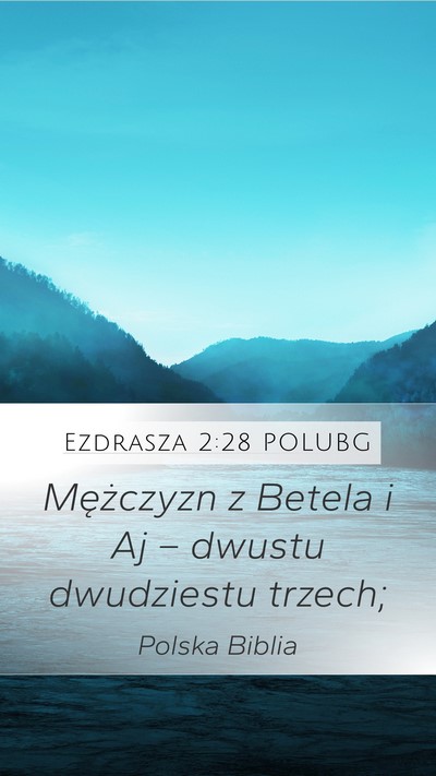 Ezdrasza 2:28 POLUBG Bible Verse Image