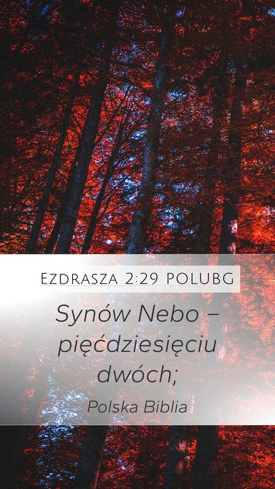 Ezdrasza 2:29 POLUBG Bible Verse Image