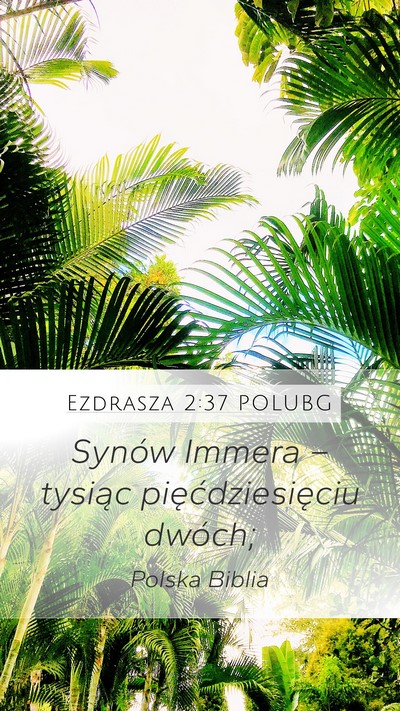 Ezdrasza 2:37 POLUBG Bible Verse Image