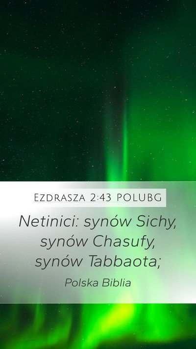 Ezdrasza 2:43 POLUBG Mobile Phone Wallpaper - Netinici: synów Sichy, synów Chasufy, synów - Mobile Bible Verse Wallpaper