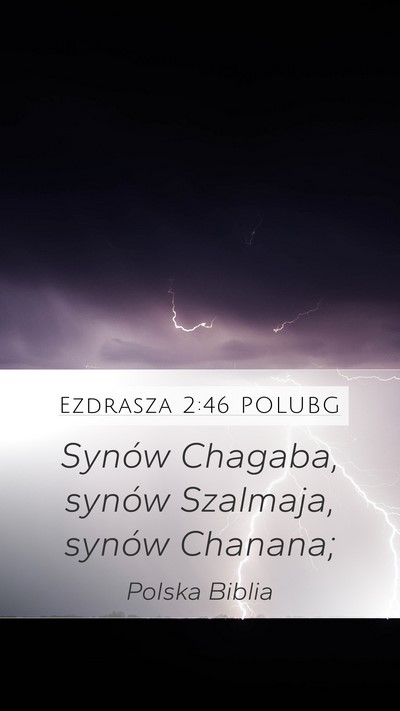 Ezdrasza 2:46 POLUBG Mobile Phone Wallpaper - Synów Chagaba, synów Szalmaja, synów - Mobile Bible Verse Wallpaper