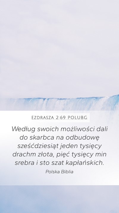 Ezdrasza 2:69 POLUBG Bible Verse Image