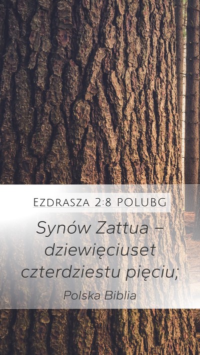 Ezdrasza 2:8 POLUBG Bible Verse Image