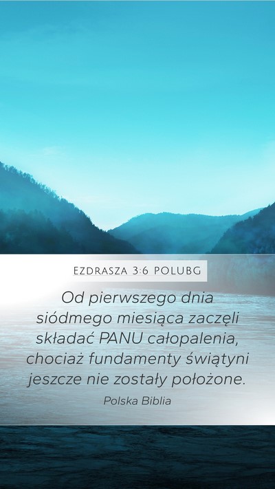 Ezdrasza 3:6 POLUBG Bible Verse Image