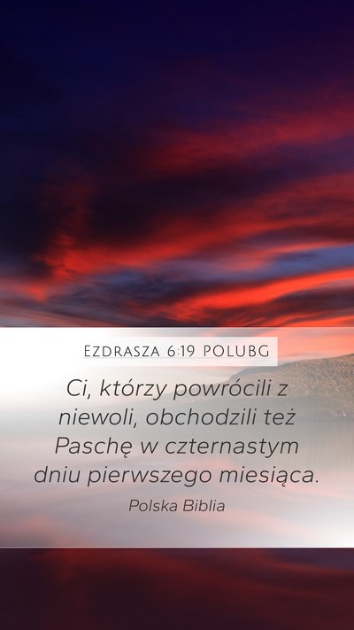 Ezdrasza 6:19 POLUBG Bible Verse Image