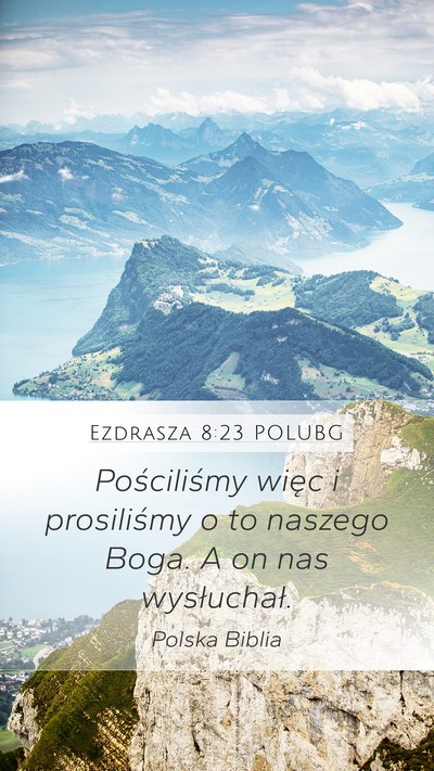 Ezdrasza 8:23 POLUBG Bible Verse Image