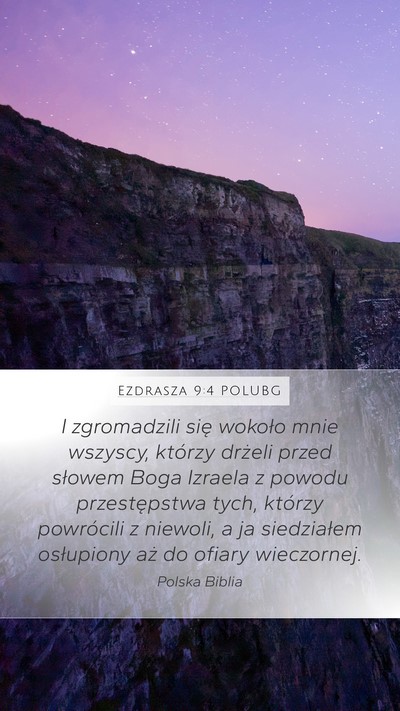 Ezdrasza 9:4 POLUBG Bible Verse Image