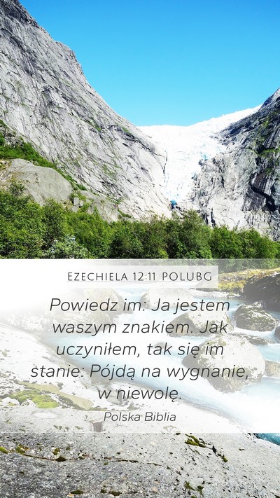 Ezechiela 12:11 POLUBG Bible Verse Image