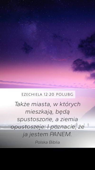Ezechiela 12:20 POLUBG Bible Verse Image