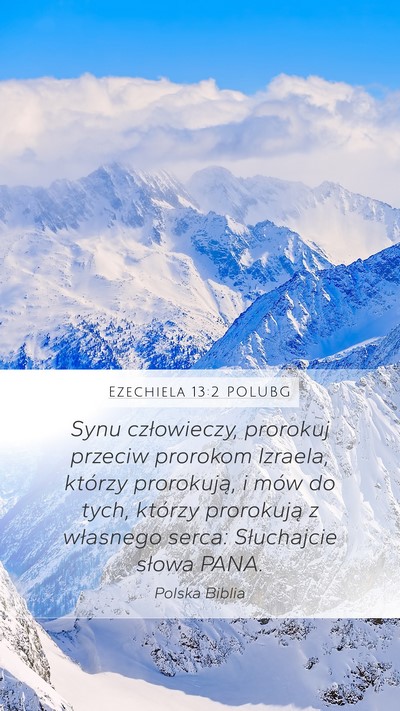 Ezechiela 13:2 POLUBG Bible Verse Image