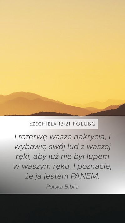 Ezechiela 13:21 POLUBG Bible Verse Image