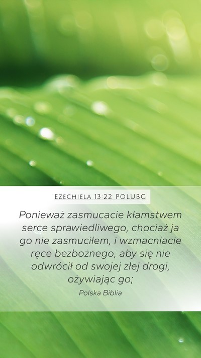Ezechiela 13:22 POLUBG Bible Verse Image