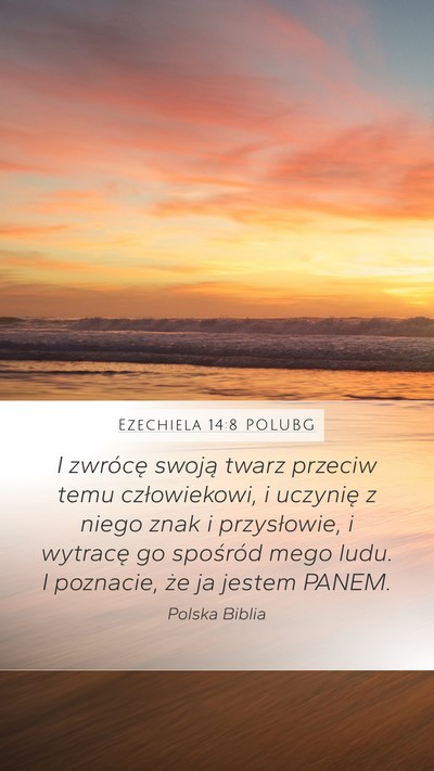 Ezechiela 14:8 POLUBG Bible Verse Image