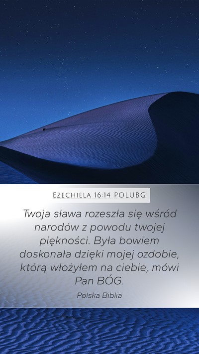 Ezechiela 16:14 POLUBG Bible Verse Image