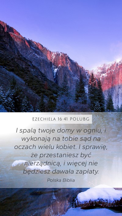 Ezechiela 16:41 POLUBG Bible Verse Image