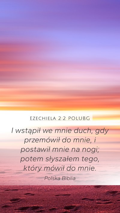Ezechiela 2:2 POLUBG Bible Verse Image