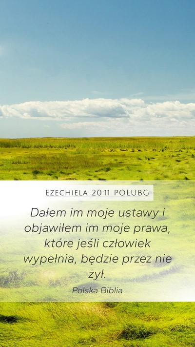 Ezechiela 20:11 POLUBG Bible Verse Image