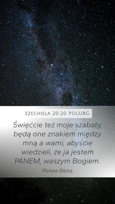 Ezechiela 20:20 POLUBG Bible Verse Image