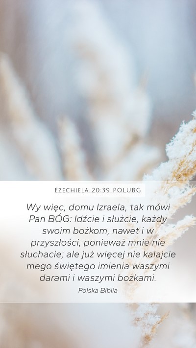 Ezechiela 20:39 POLUBG Bible Verse Image