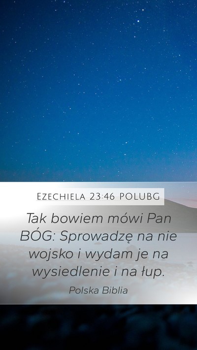 Ezechiela 23:46 POLUBG Bible Verse Image